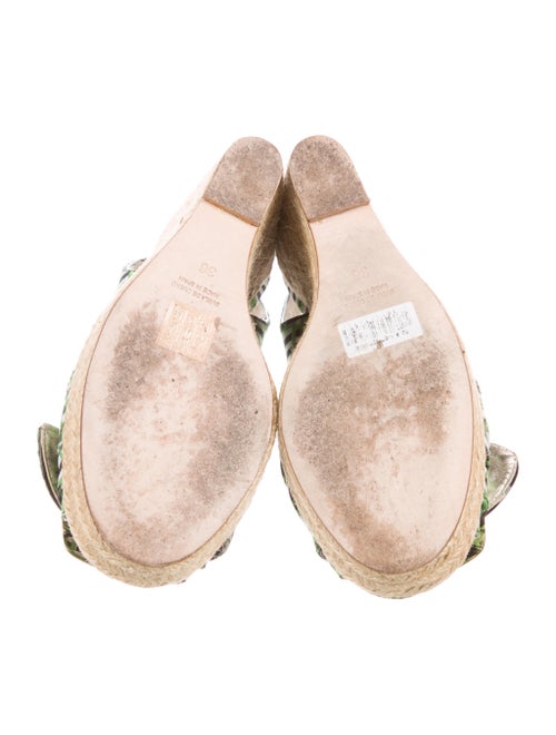 Roger Vivier Canvas Printed Espadrilles