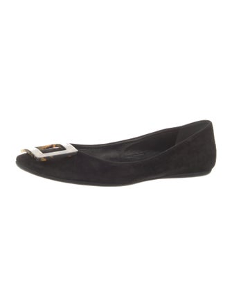 Roger Vivier Suede Flats
