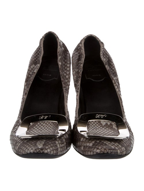 Roger Vivier Snakeskin Animal Print Pumps
