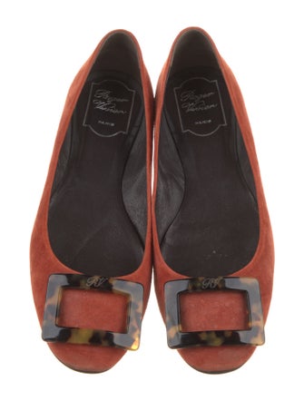 Roger Vivier Suede Flats