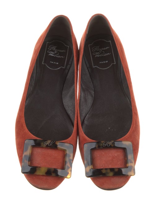 Roger Vivier Suede Flats