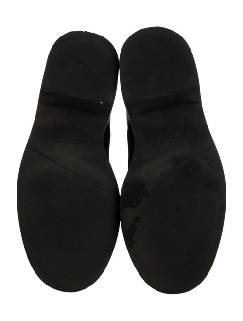 Roger Vivier Patent Leather Crystal Embellishments Combat Boots