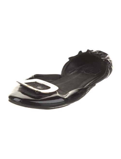 Roger Vivier Patent Leather D'Orsay Flats
