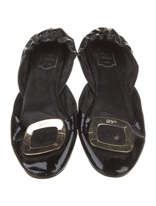Roger Vivier Patent Leather D'Orsay Flats