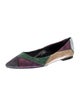 Roger Vivier Suede Animal Print Flats