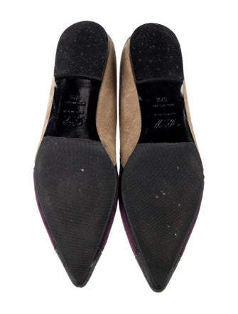 Roger Vivier Suede Animal Print Flats