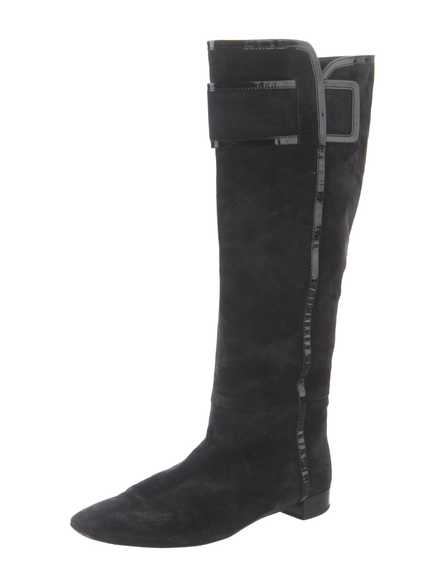 Roger Vivier Suede Riding Boots