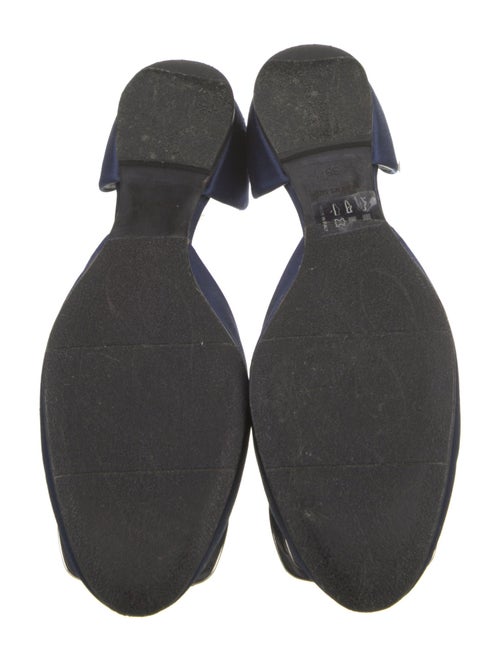 Roger Vivier Satin Crystal Embellishments D'Orsay Flats