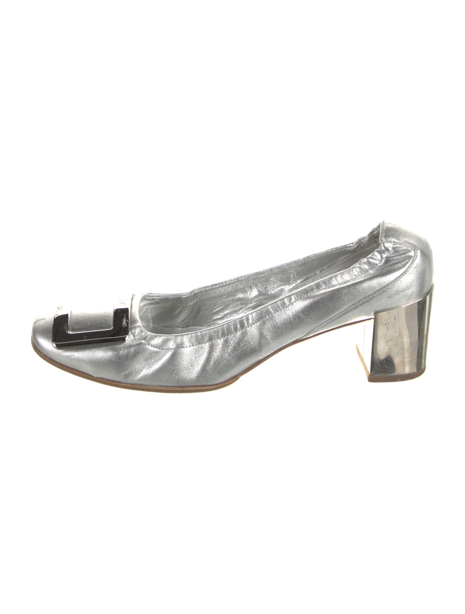 Roger Vivier Leather Slingback Pumps