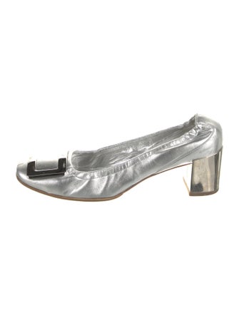 Roger Vivier Leather Slingback Pumps