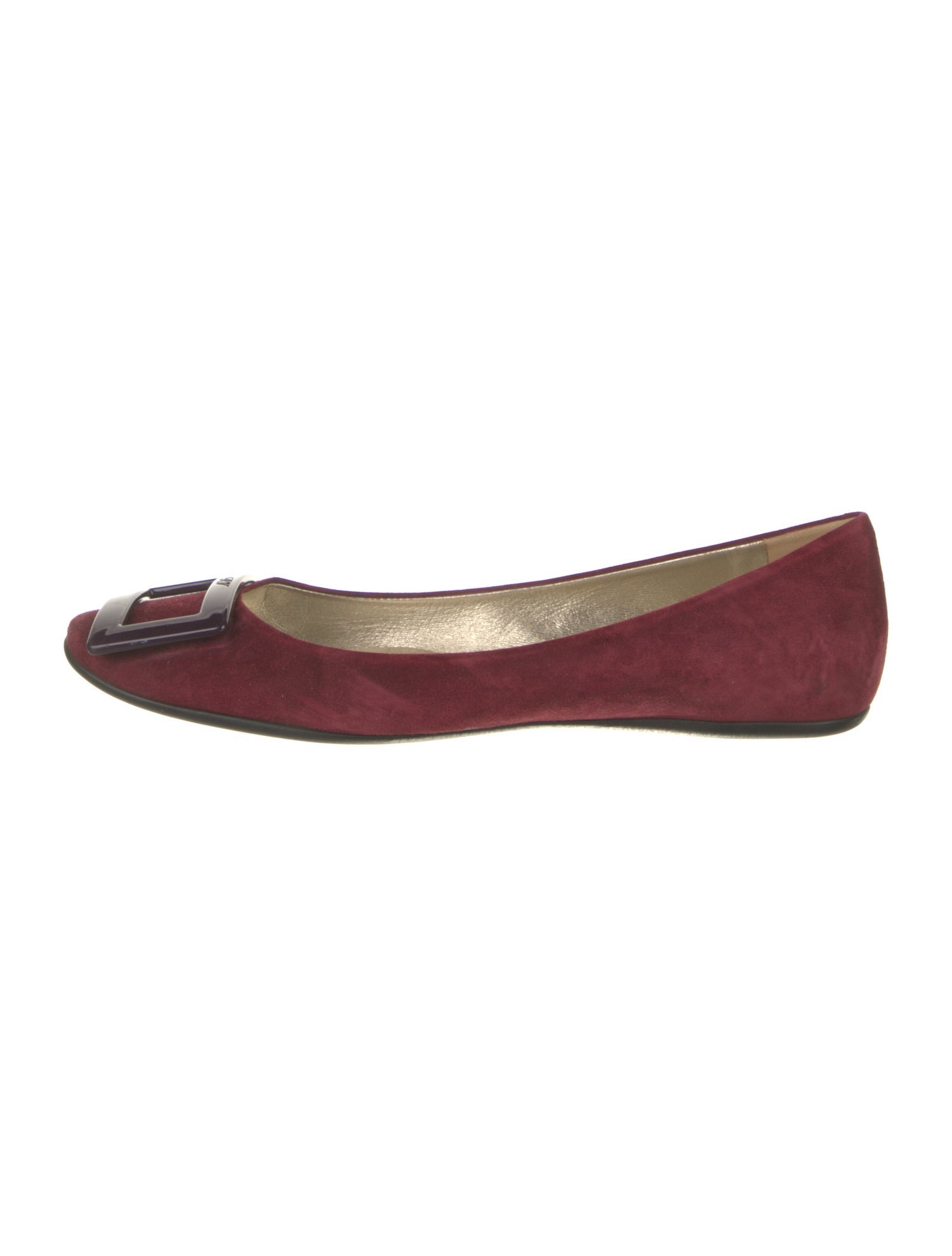 Roger Vivier Suede Ballet Flats