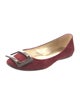 Roger Vivier Suede Ballet Flats