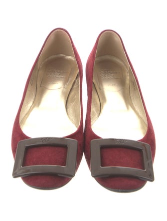 Roger Vivier Suede Ballet Flats