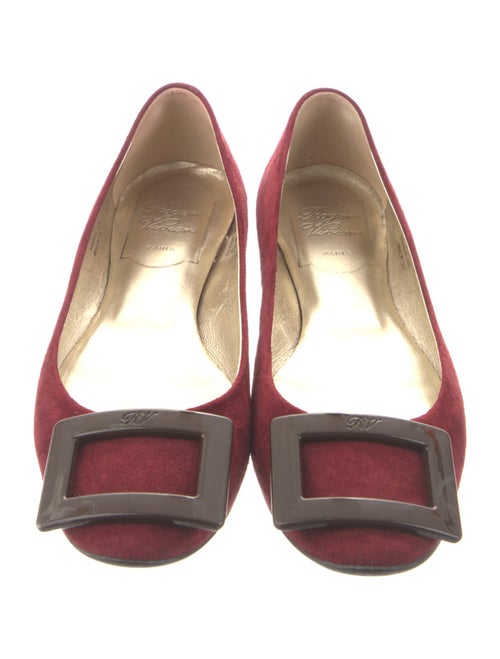 Roger Vivier Suede Ballet Flats