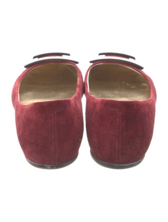 Roger Vivier Suede Ballet Flats