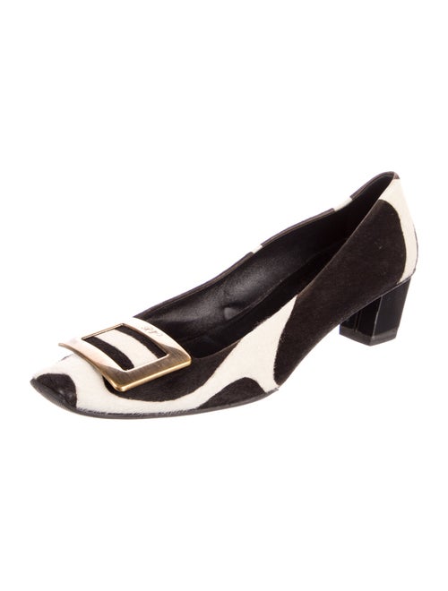 Roger Vivier Ponyhair Printed Slingback Pumps