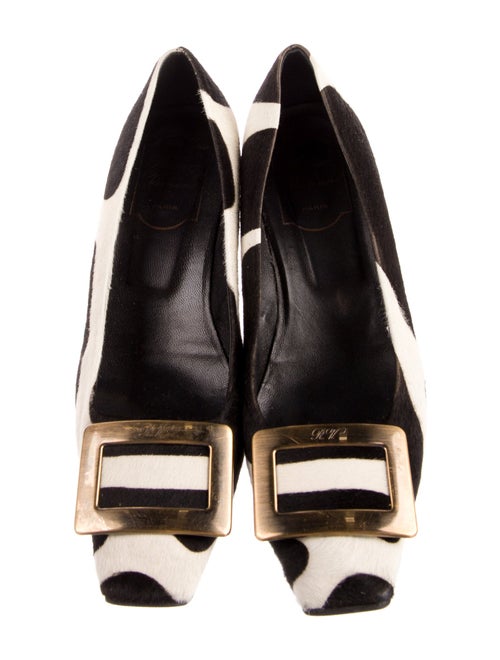 Roger Vivier Ponyhair Printed Slingback Pumps