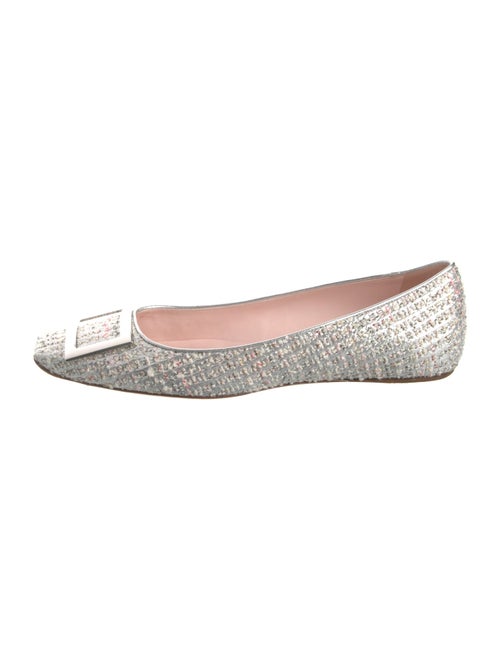 Roger Vivier Tweed Pattern Flats
