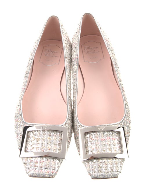 Roger Vivier Tweed Pattern Flats