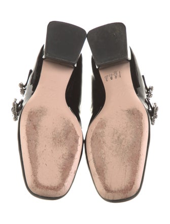 Roger Vivier Patent Leather Crystal Embellishments Pumps