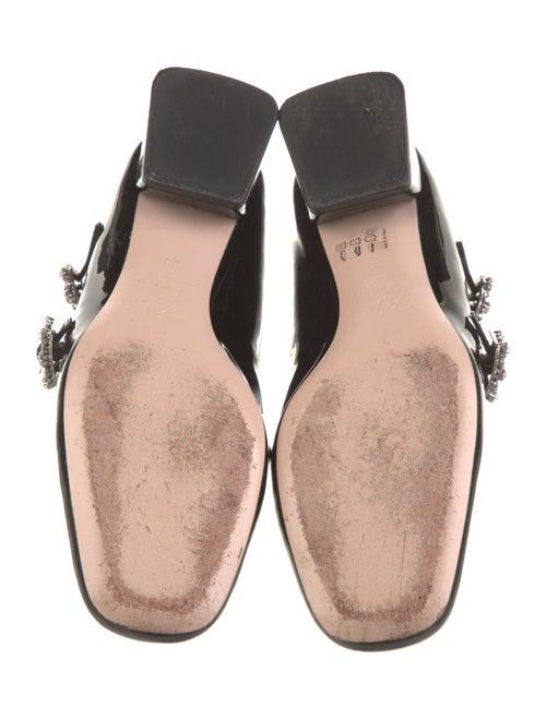 Roger Vivier Patent Leather Crystal Embellishments Pumps