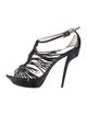 Roger Vivier Patent Leather T-Strap Sandals