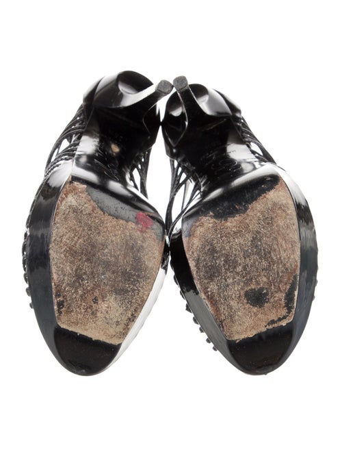 Roger Vivier Patent Leather T-Strap Sandals