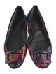 Roger Vivier Patent Leather Printed Ballet Flats