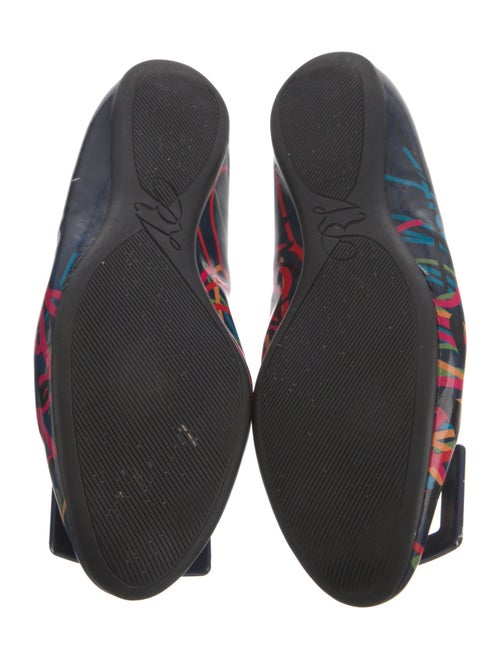 Roger Vivier Patent Leather Printed Ballet Flats