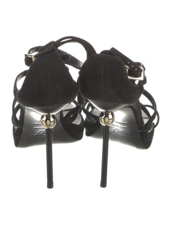 Roger Vivier Satin T-Strap Pumps