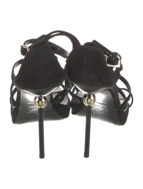 Roger Vivier Satin T-Strap Pumps