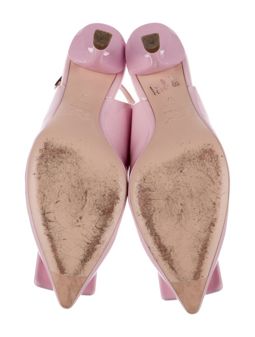 Roger Vivier Patent Leather Slingback Pumps