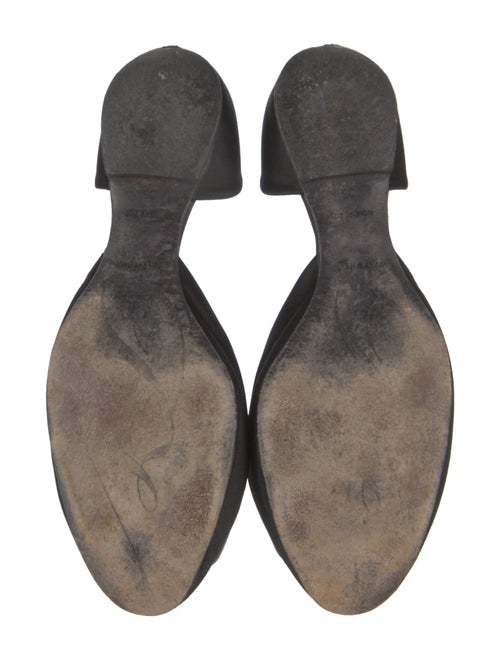 Roger Vivier Satin Crystal Embellishments D'Orsay Flats