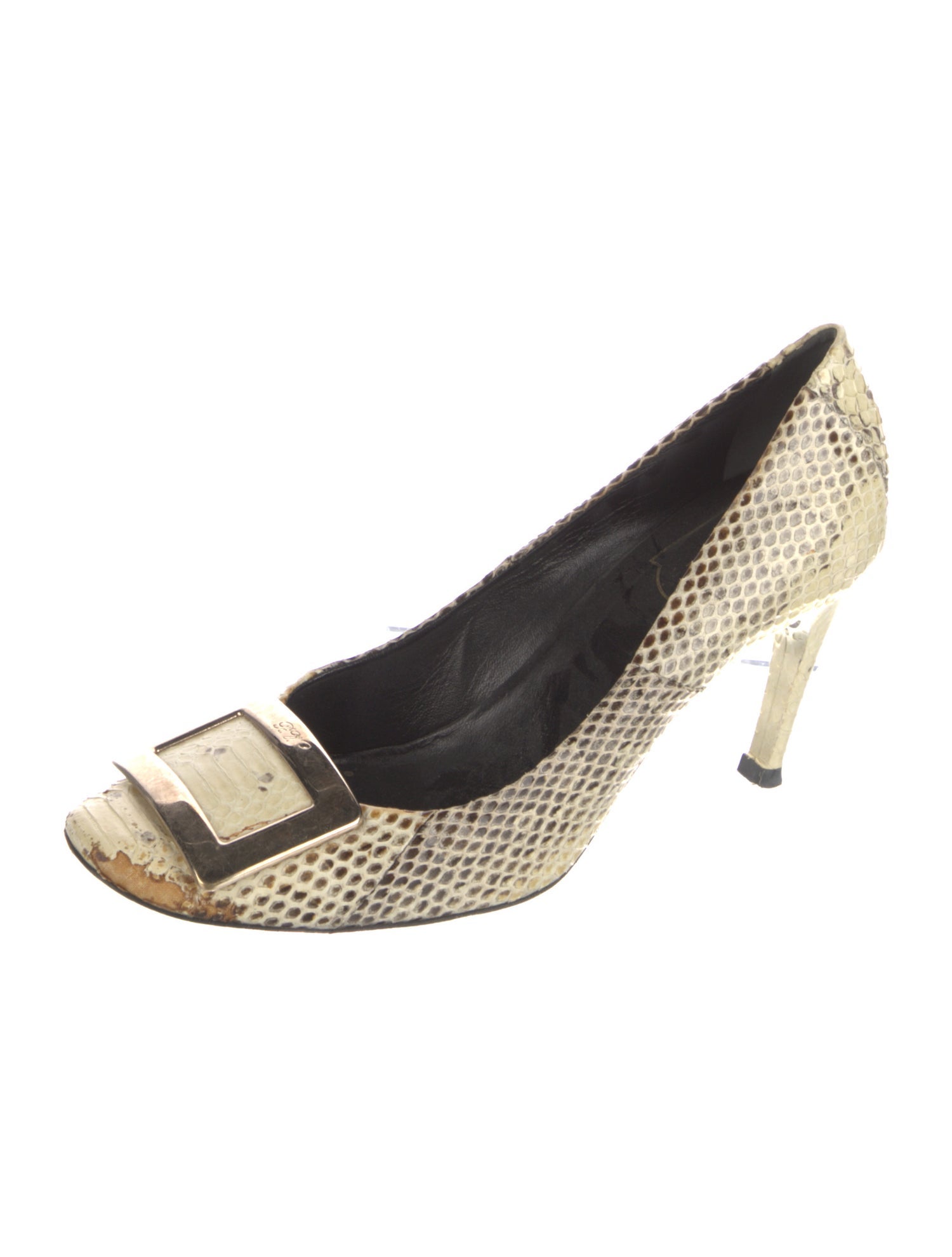 Roger Vivier Snakeskin Animal Print Pumps