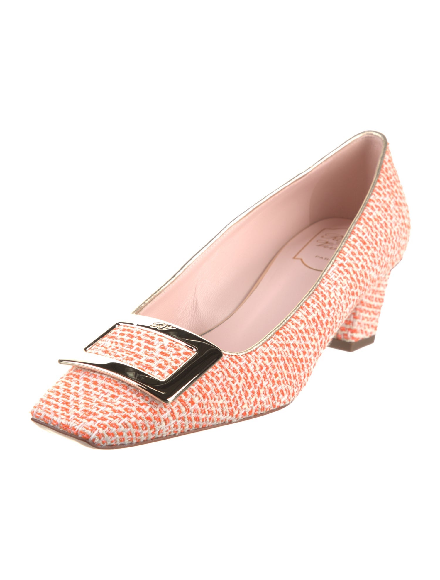 Roger Vivier Tweed Tweed Pattern Pumps