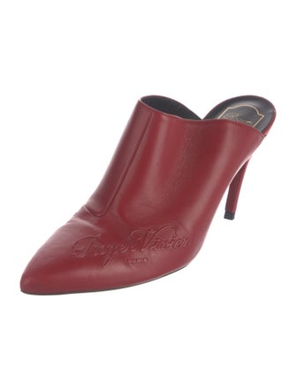 Roger Vivier Leather Mules