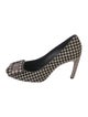 Roger Vivier Ponyhair Houndstooth Print Pumps