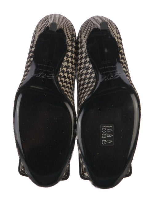Roger Vivier Ponyhair Houndstooth Print Pumps