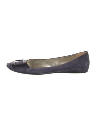 Roger Vivier Suede Flats