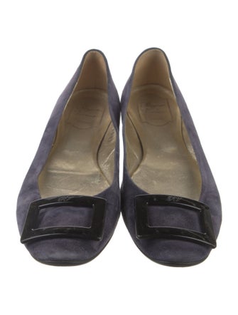 Roger Vivier Suede Flats