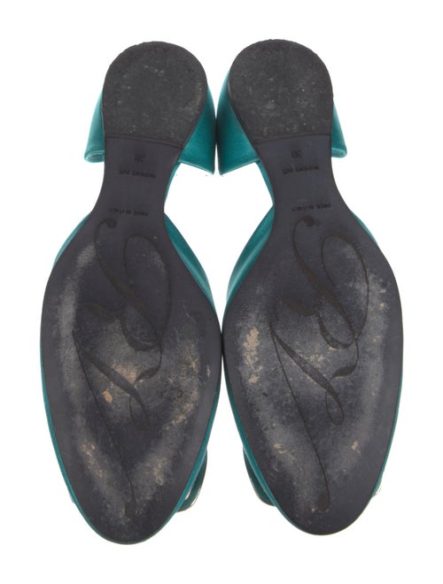 Roger Vivier Satin Crystal Embellishments D'Orsay Flats