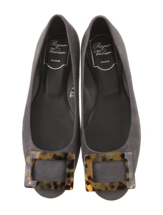 Roger Vivier Suede Flats