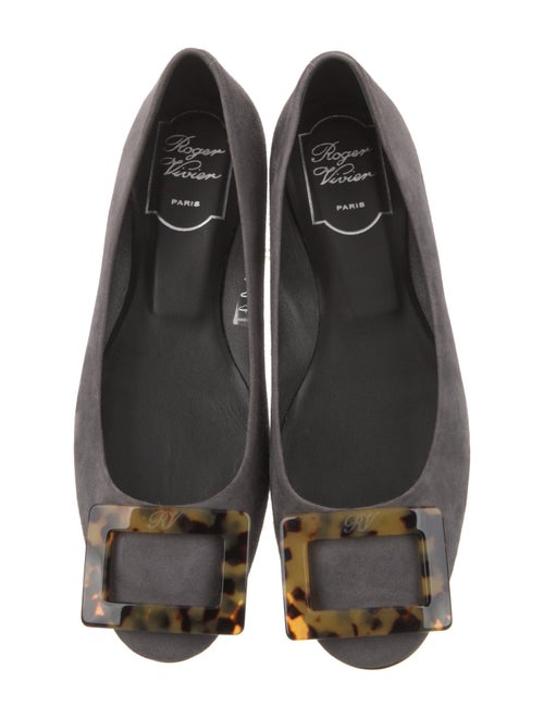 Roger Vivier Suede Flats