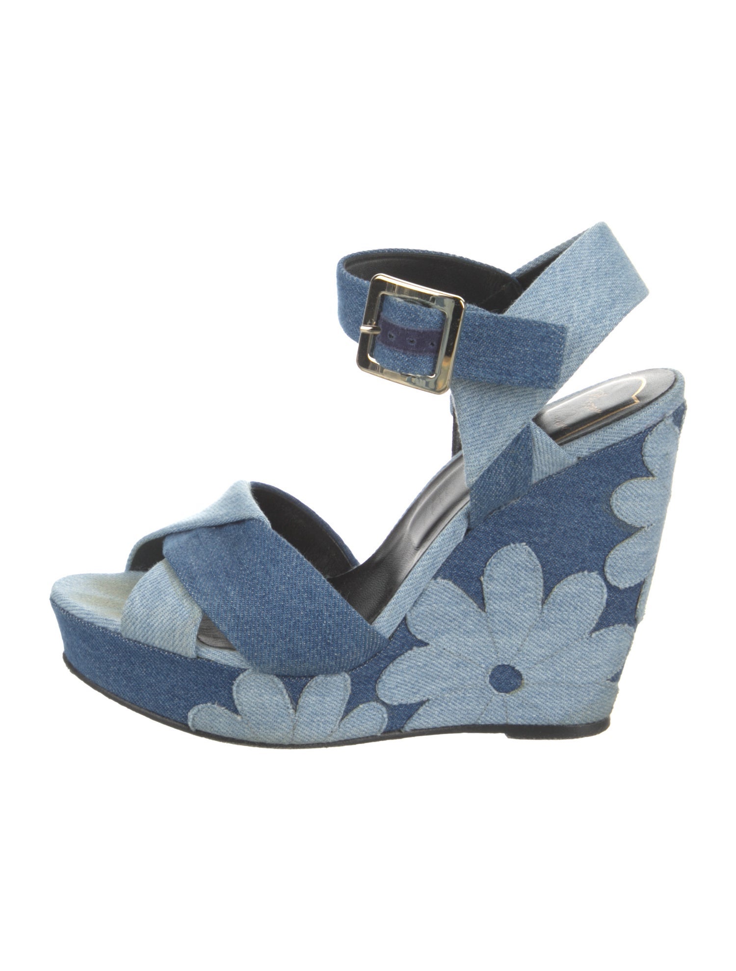 Roger Vivier Denim Espadrilles