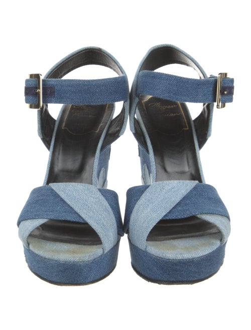 Roger Vivier Denim Espadrilles