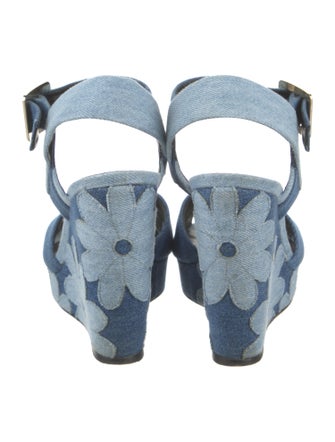 Roger Vivier Denim Espadrilles