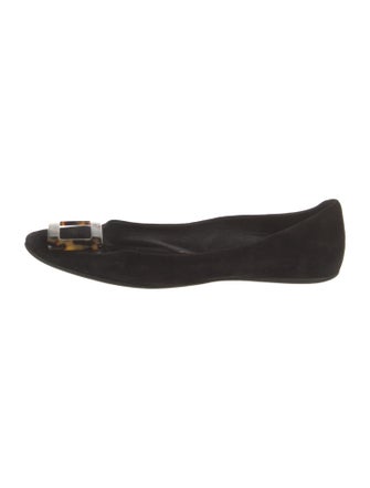 Roger Vivier Suede Flats