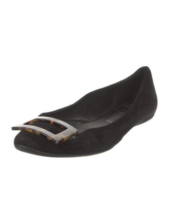 Roger Vivier Suede Flats