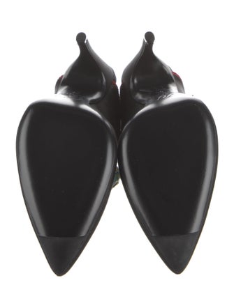 Roger Vivier Satin Crystal Embellishments Mules