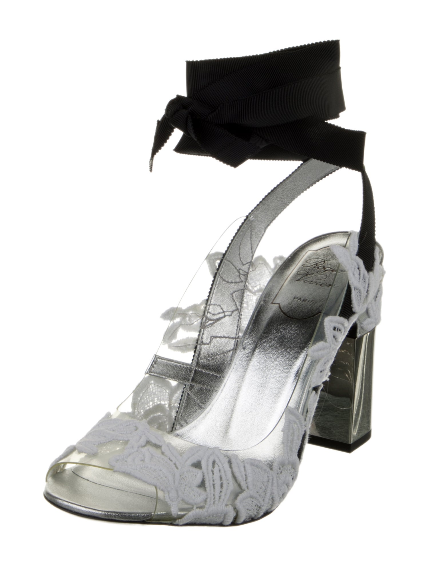 Roger Vivier PVC Colorblock Pattern Pumps